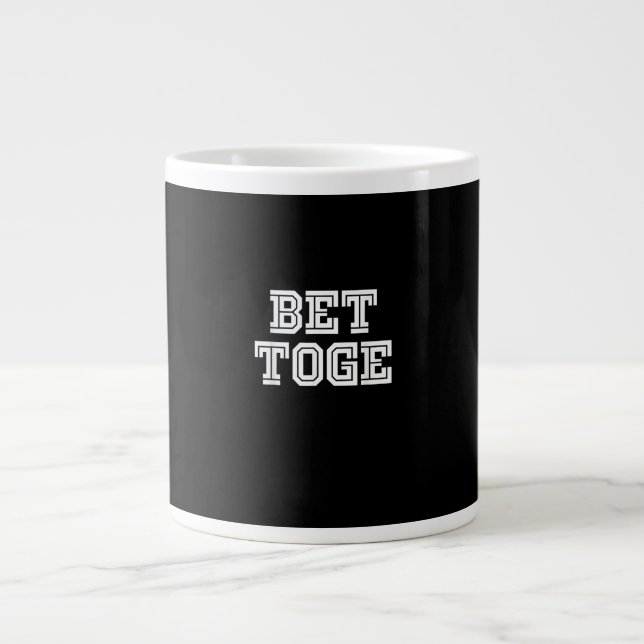 Better Together Matching Couples Minimal Design  Large Coffee Mug (Front)