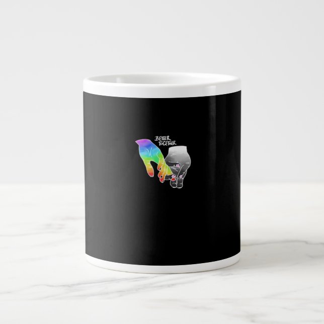 Better Together Minimal Design  Large Coffee Mug (Front)