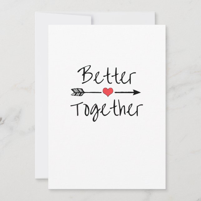 Better Together Modern Aesthetic  Holiday Card (Front)