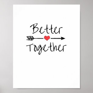 Better Together Modern Aesthetic  Poster