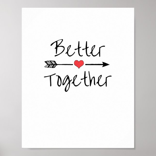 Better Together Modern Aesthetic  Poster (Front)