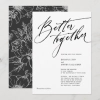 Better Together Modern Calligraphy black and white