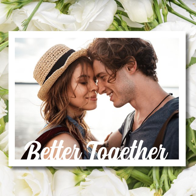 Better Together Photo Wedding Save the Date Announcement Postcard (Better Together Photo Wedding Save the Date)