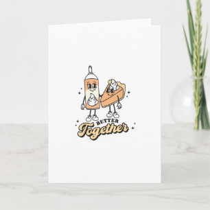 Better Together Pie and Whipped Cream Playful Food Card