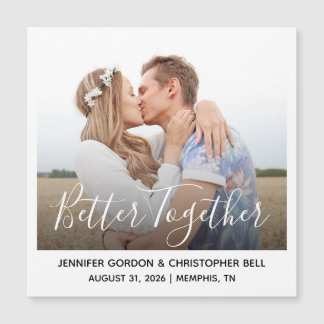 Better Together | Whimsy Photo Engagement Magnet