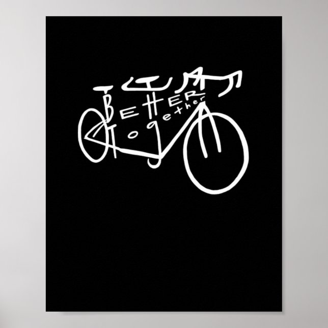 Better Together White Minimal Aesthetic  Poster (Front)