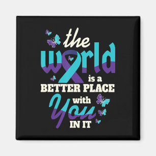 Better with You Suicide Awareness Mental Health Magnet