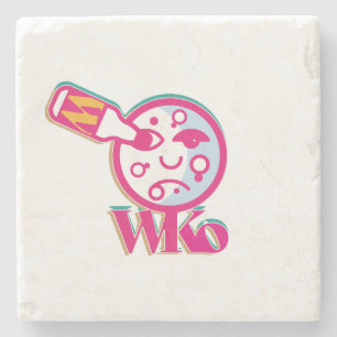 BETTER WITHOUT ALCOHOL BY MASANSER (LUNA) STONE COASTER