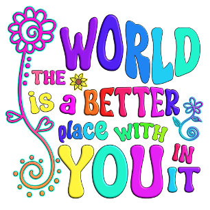 Better World Self Love Rainbow Quote  Hoodie