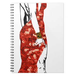 bettie pin up spiral notebook