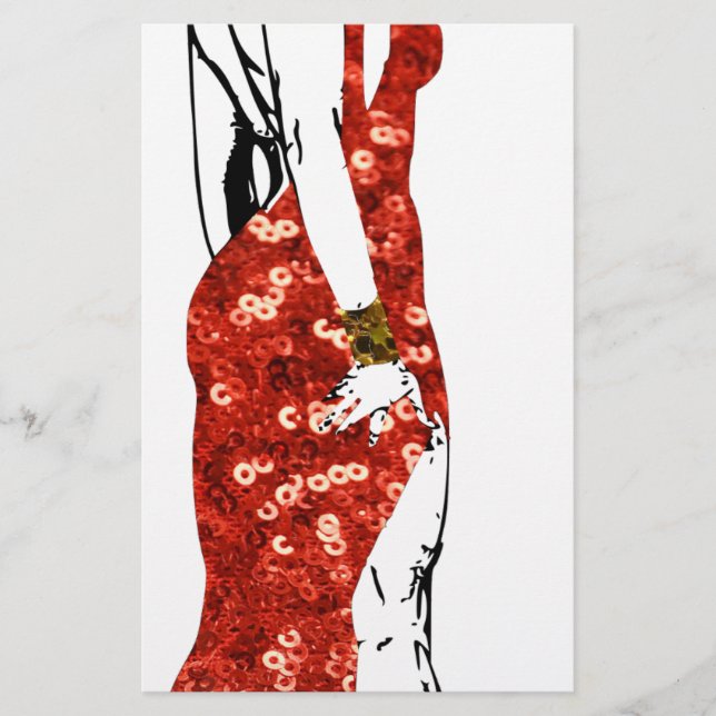 bettie pin up stationery (Front)