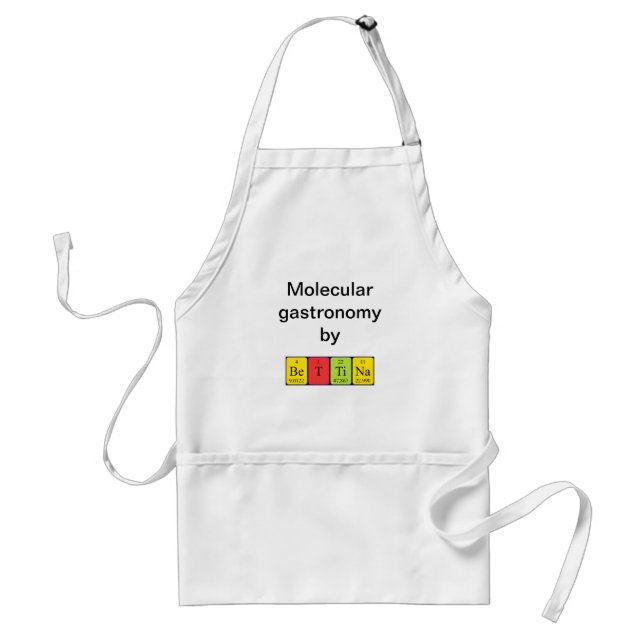 Bettina periodic table name apron (Front)