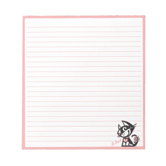 BETTY BAD . B-BAD NOTEPAD (Front)
