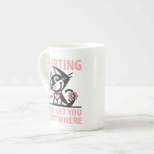 BETTY BAD KITTY BONE CHINA MUG