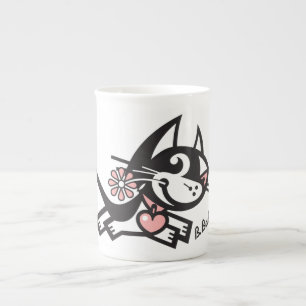 BETTY BAD KITTY BONE CHINA MUG