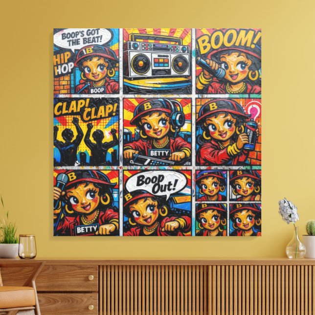 BETTY BOOP-7 CANVAS PRINT (Insitu(LivingRoom))