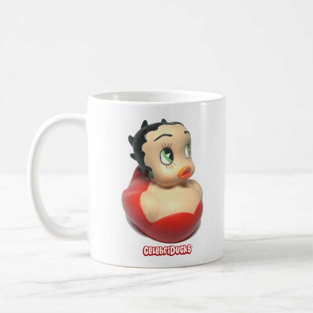 Betty Boop Custom Rubber Duck Coffee Mug (Left)