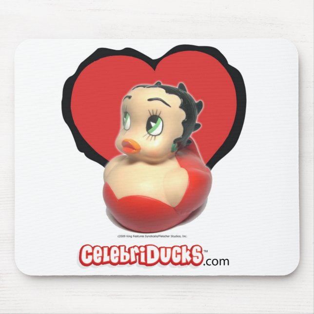 Betty Boop Rubber Duck Mousepad (Front)