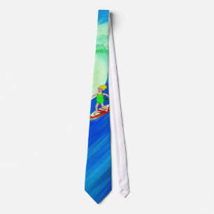 Betty Goes Surfing Tie