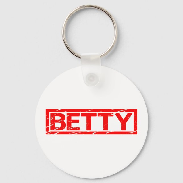 Betty Stamp Key Ring (Front)