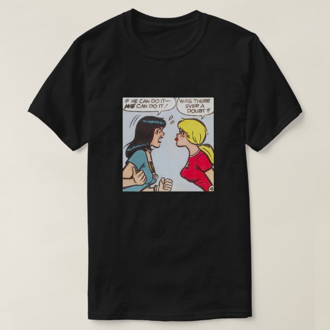 Betty  Veronica Comic Strip Classic T-Shirt (Design Front)
