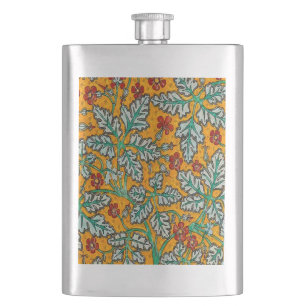 Betty's Yellow Flowers Hip Flask