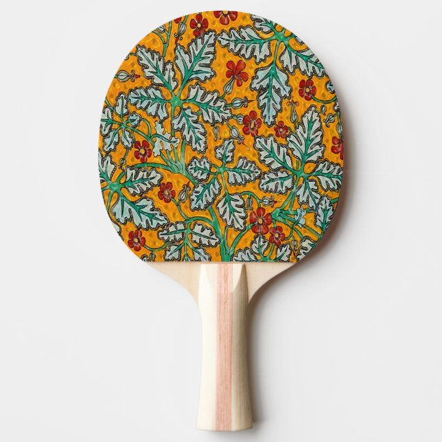 Betty's Yellow Flowers Ping Pong Paddle (Front)