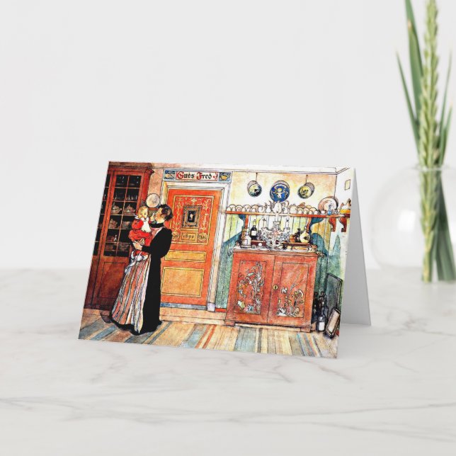 Between Christmas and New Aco, Carl Larsson art, Card (Front)