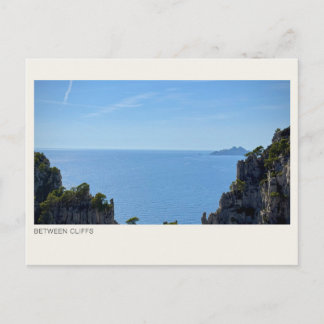 BETWEEN CLIFFS — Sea & Coastal Cliffs Photography Postcard
