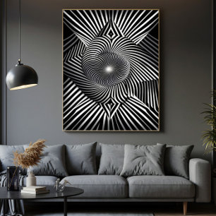 Between Lines and Dimensions Canvas Print