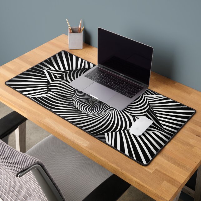 Between Lines and Dimensions Desk Mat (Office 2)