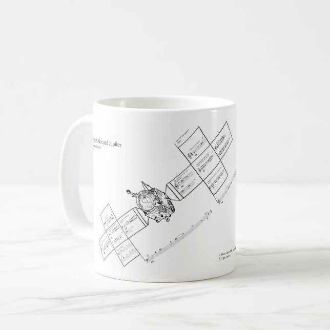 Between Mars and Jupiter Coffee Mug (Front Left)