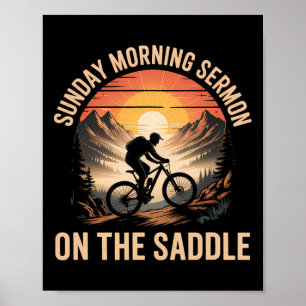Between Soccer And Chores Mountain Biking Dad  Poster