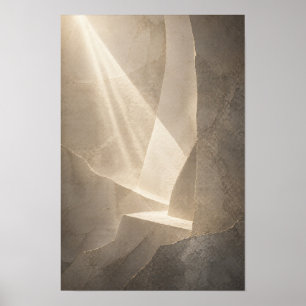 Between Stone and Light — Aurema (Portrait) Poster