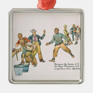 Between the hours of 7 and 8 a.m. metal tree decoration