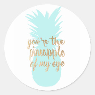 Between the Red I Classic Round Sticker