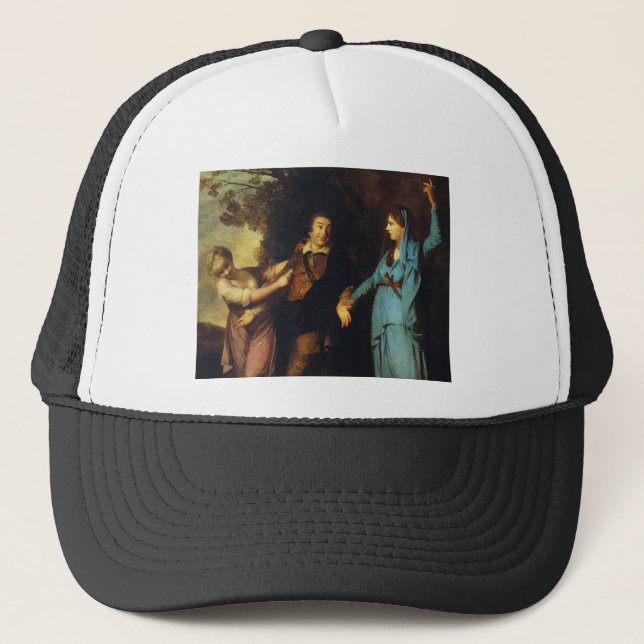 Between Tragedy And Comedy - David Garrick Trucker Hat (Front)