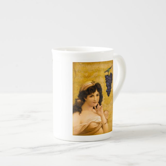 Beulah, Peel Me a Grape Bone China Mug (Front Right)