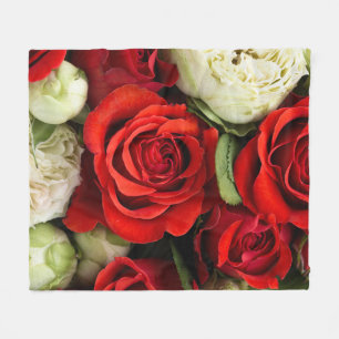 beutiful flowers fleece blanket