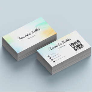 Beuty Watercolor Business Card