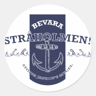Bevara Stråholmen Classic Round Sticker
