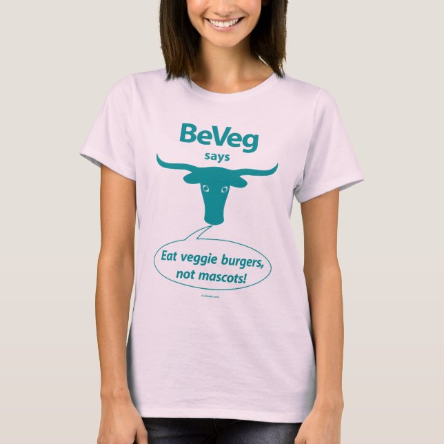 BeVeg vegetarian t shirt (Front)