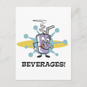 Beverages Postcard