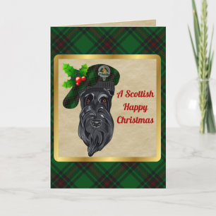 Beveridge Badge & Tartan Personalised Xmas Card
