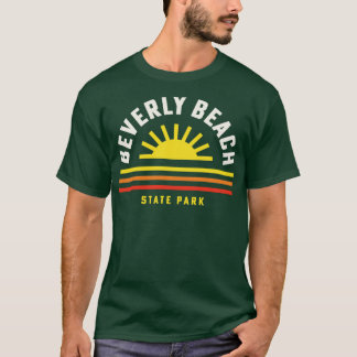 Beverly Beach State Park Oregon Retro Vintage Stri T-Shirt