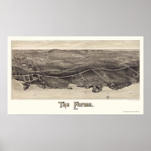 Beverly Farms, MA Panoramic Map - 1886 Poster