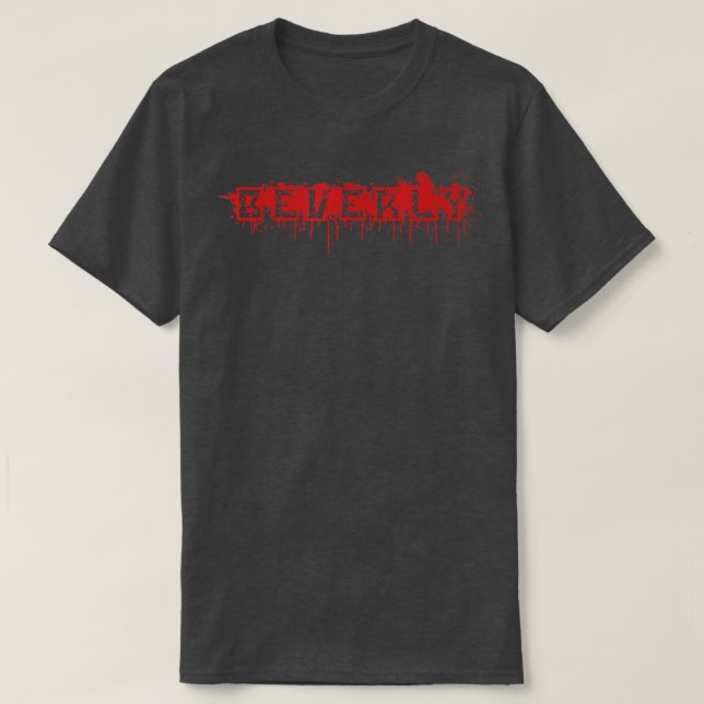 Beverly - First Name Halloween Costume Personalize T-Shirt (Design Front)