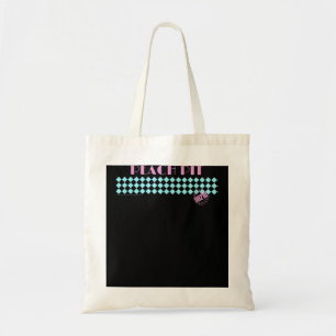 Beverly Hills 90210 Peach Pit Pattern Tote Bag