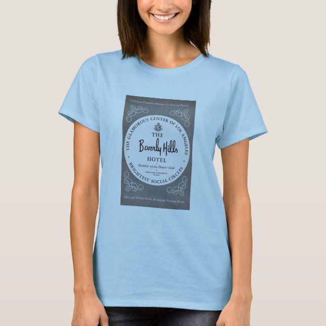 Beverly Hills Hotel T-Shirt 1953 HOLLYWOOD (Front)