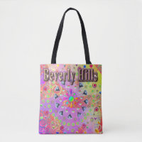 Beverly Hills Lucky Golden Tote Bag
